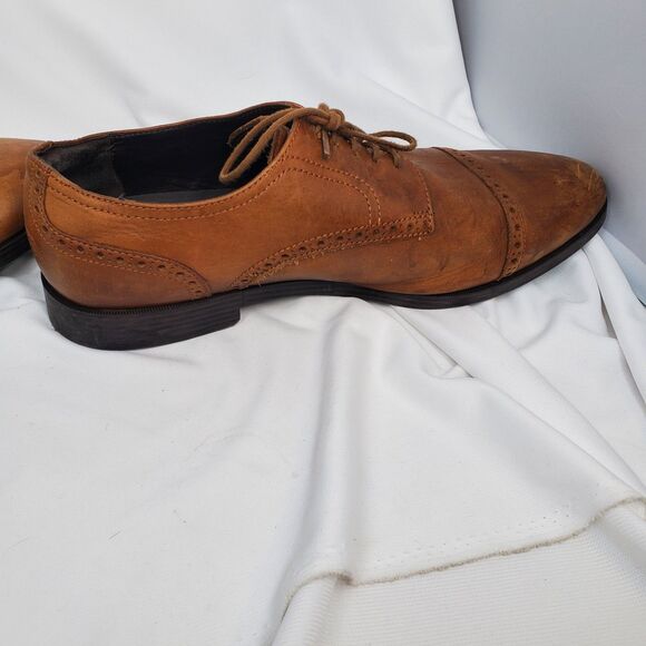 Cole Haan C23791 Men's Size 12W Jefferson Grand Cap Brown Shoes - Picture 8 of 11